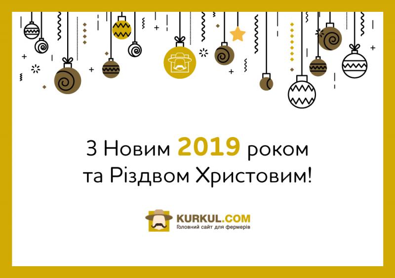 Kurkul.com вітає з Новим 2019 роком! (ШУКАЙТЕ ПОДАРУНКИ ВСЕРЕДИНІ)