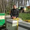 Бджоляр Сергій Власійчук на власній пасіці