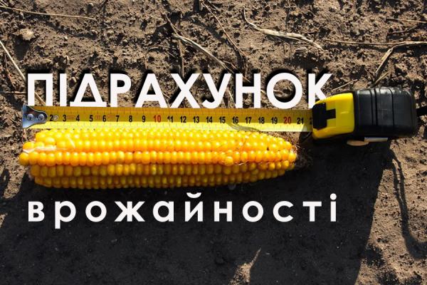 Підрахунок врожайності кукурудзи через фактори врожаю