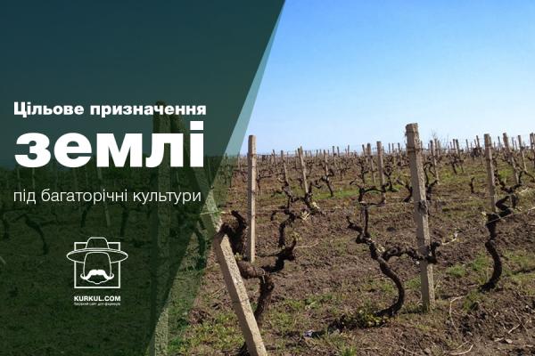 Цільове призначення землі під багаторічні культури ― пояснення адвоката