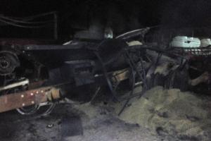 На Миколаївщині невідомі спалили сільгосптехніку