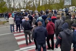 На Херсонщині фермери протестували проти закриття ринків
