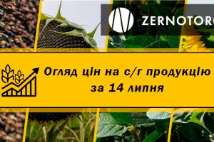 Ціни на с/г продукцію — огляд за 14 липня від Zernotorg.ua