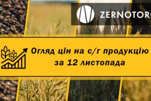 Пшениця та соя дешевшають — огляд за 12 листопада від Zernotorg.ua