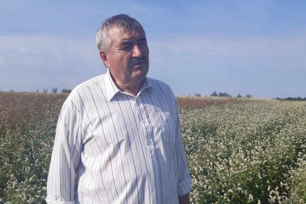 Фермер з Немиченців Олександр Машталер, який експериментує з посівами канадського сорту гречки