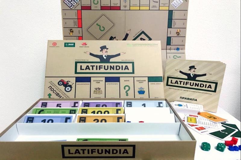 LATIFUNDIA - це настільна гра, навчальна основам агробізнесу в Україні