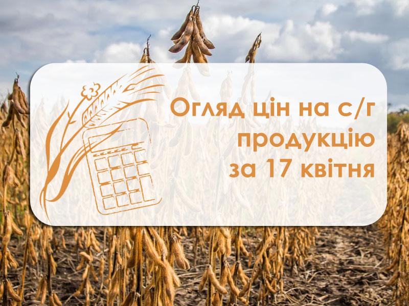 Пшениця продовжує дешевшати — огляд цін на с/г продукцію за 17 квітня