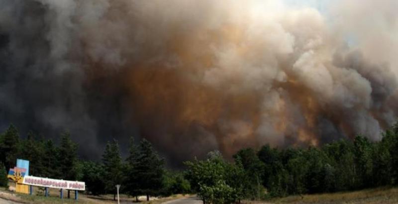 Луганщину знову охопили масштабні пожежі