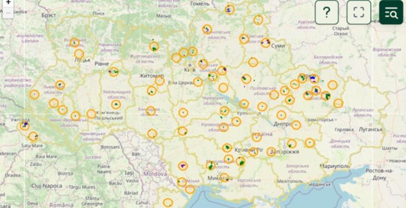 Інтерактивна мапа Земельного банку