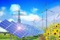 Сонячна електростанція, вітряки й електроопора